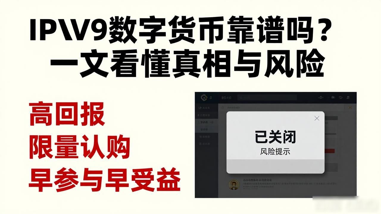 IPV9数字货币靠谱吗？一文看懂真相与风险