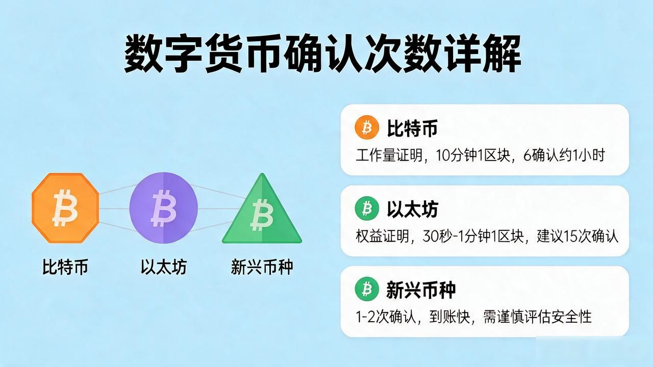 数字货币确认次数详解：交易多久才能到账？