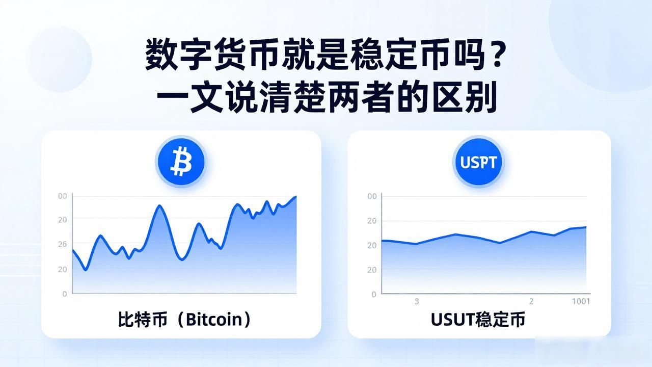 数字货币就是稳定币吗？一文说清楚两者的区别