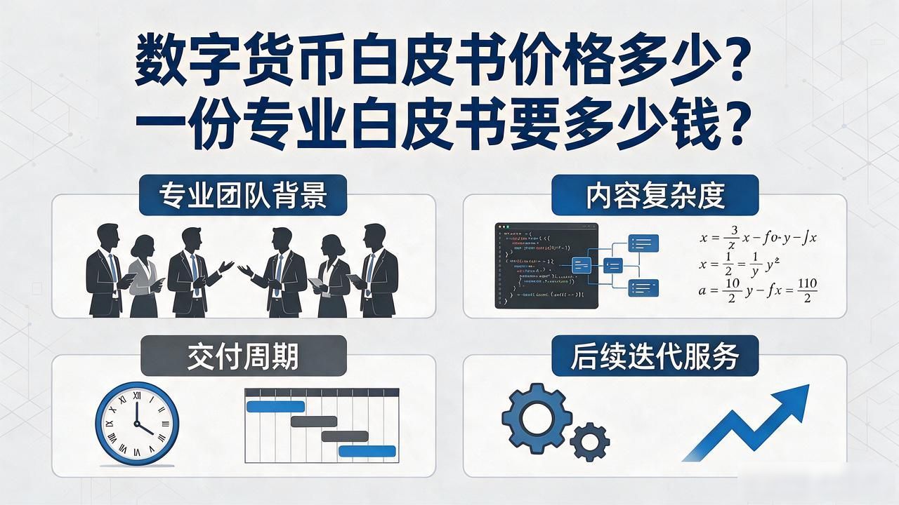 数字货币白皮书价格多少？一份专业白皮书要多少钱？