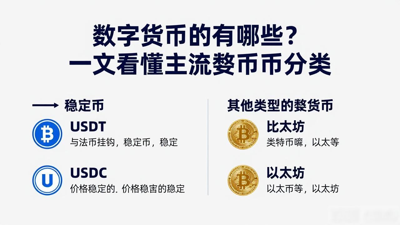 数字货币的有哪些？一文看懂主流数字货币分类