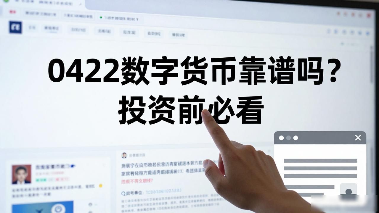 0422数字货币靠谱吗？投资前必看