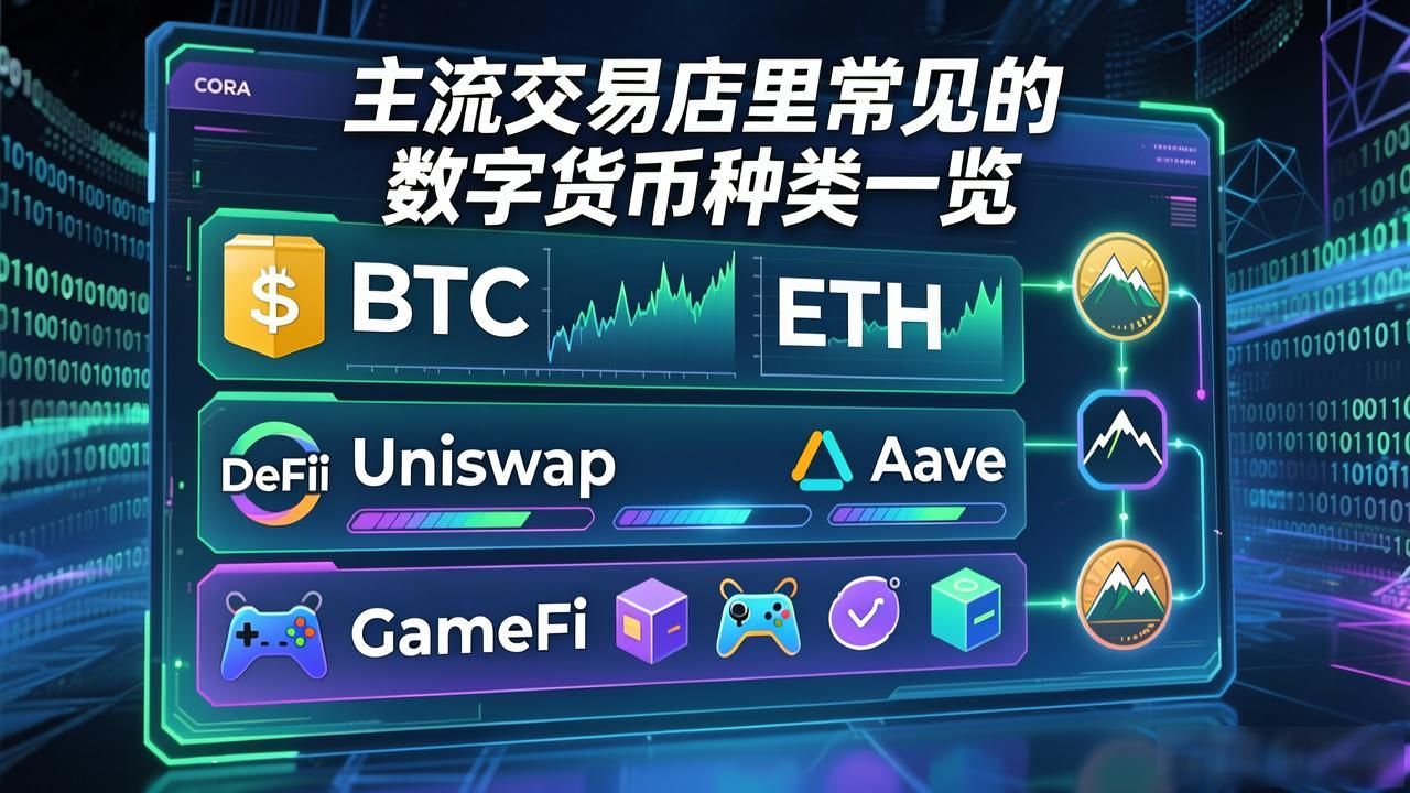 主流交易所里常见的数字货币种类一览
