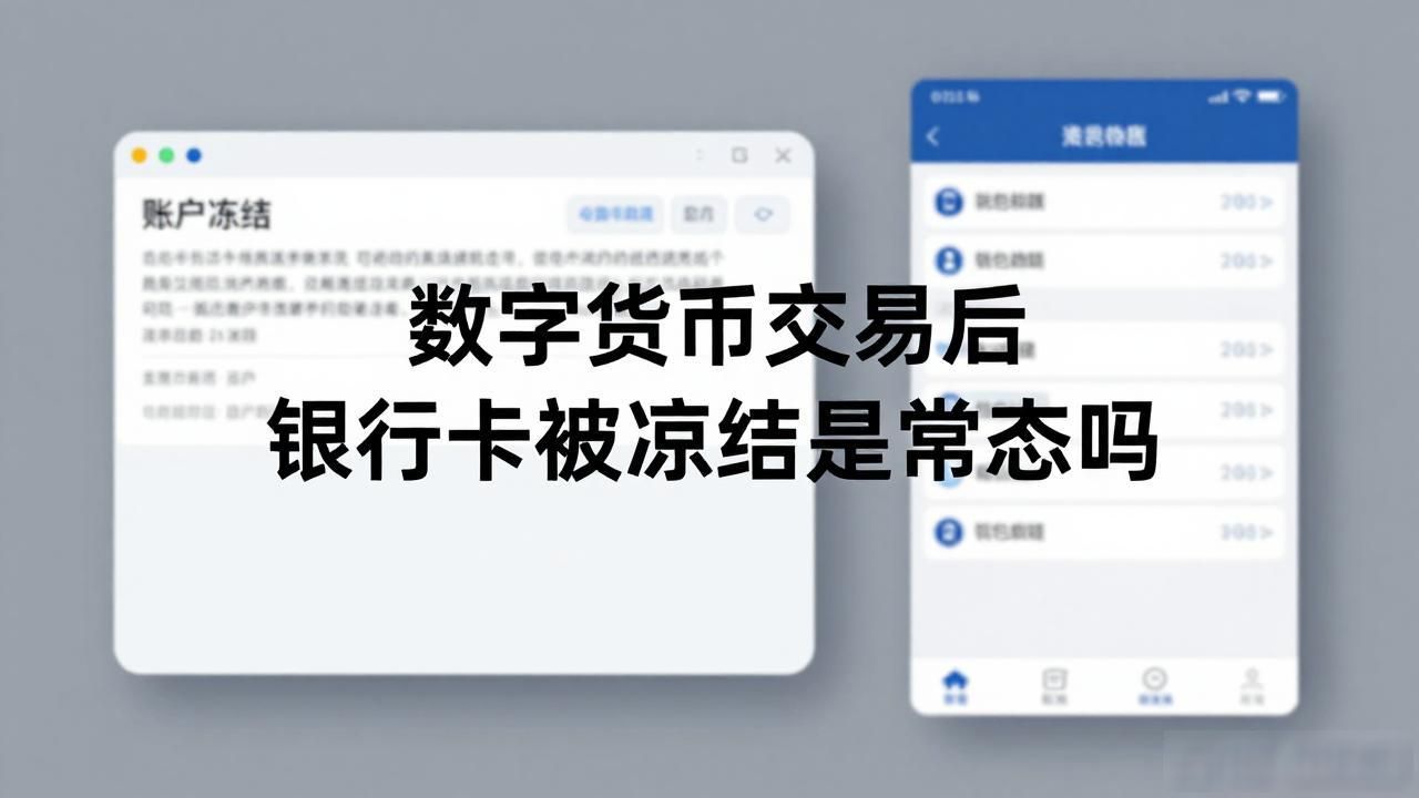数字货币交易后银行卡被冻结是常态吗
