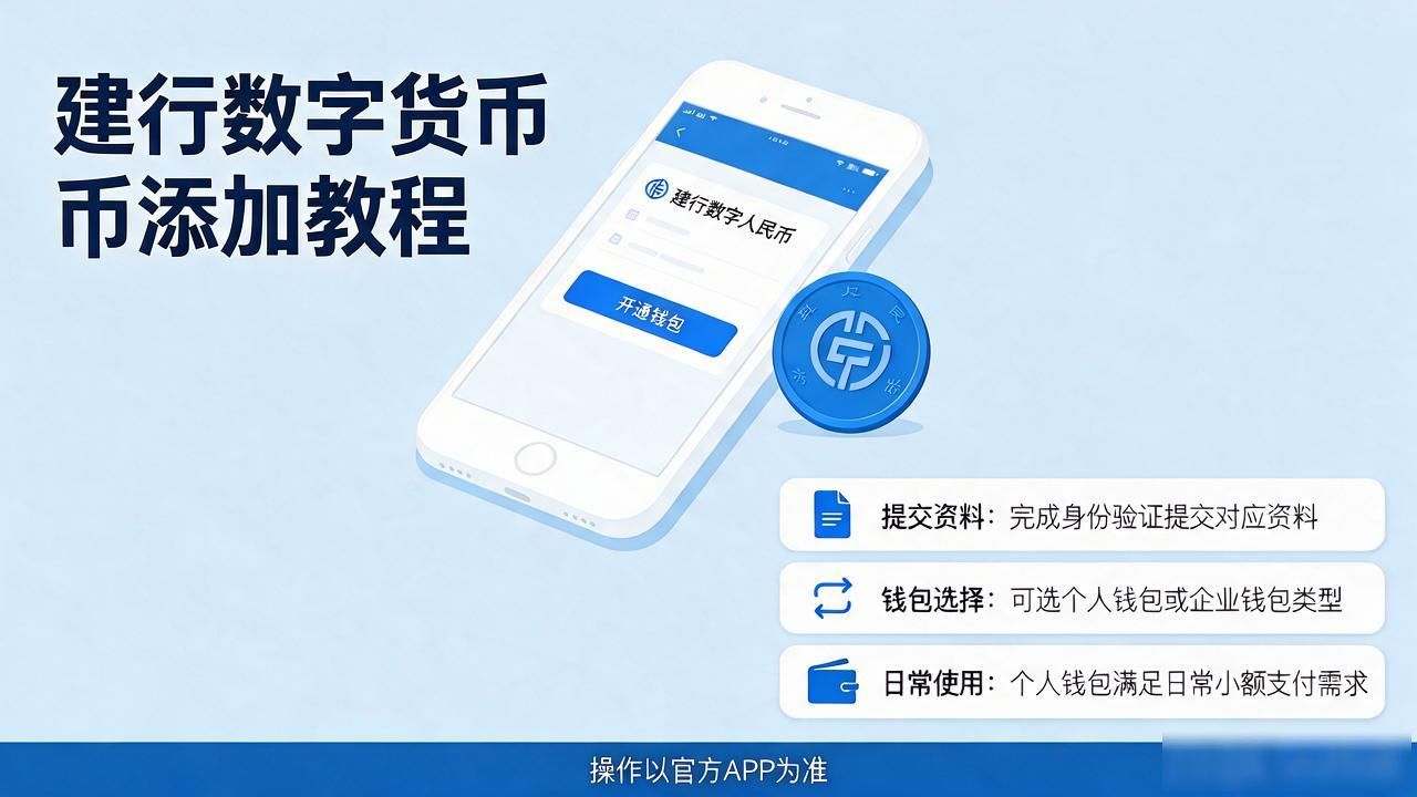 建行数字货币怎么添加？完整教程来了