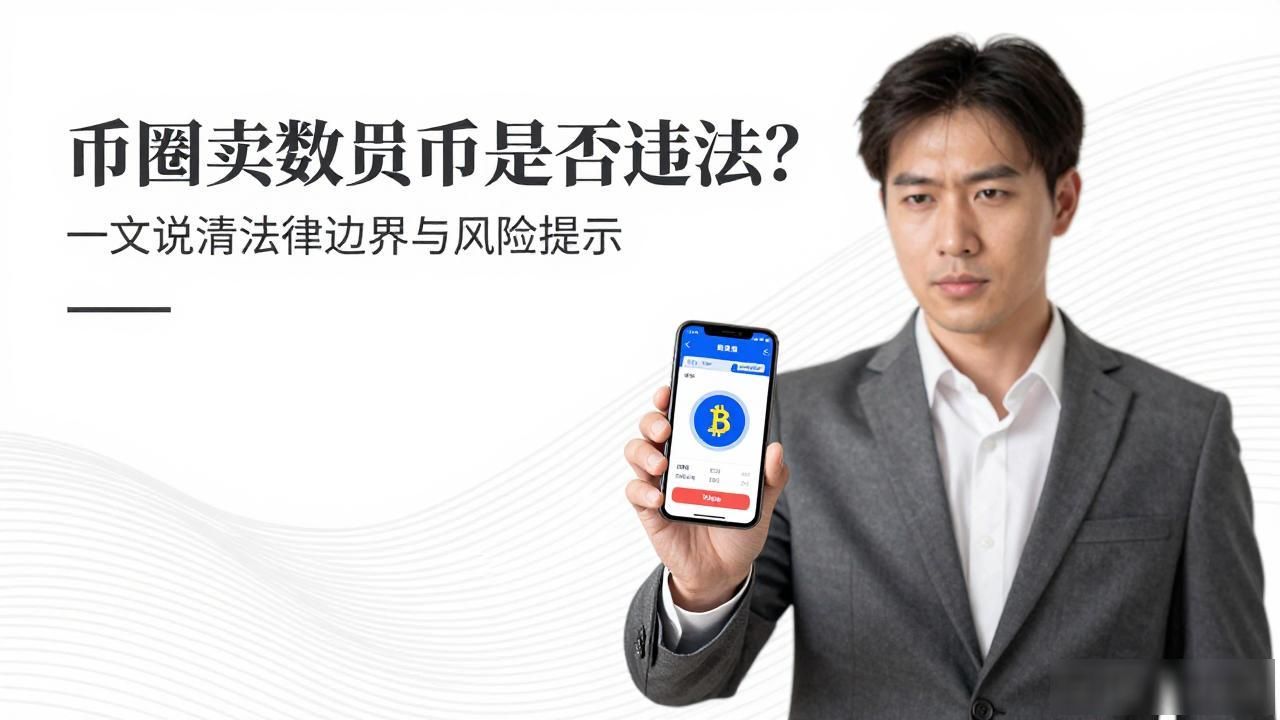 币圈卖数字货币犯法吗？一文说清法律边界与风险提示