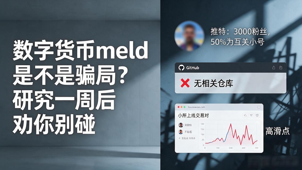 数字货币meld是不是骗局？研究一周后劝你别碰