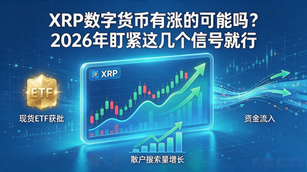 XRP数字货币有涨的可能吗？2026年盯紧这几个信号就行