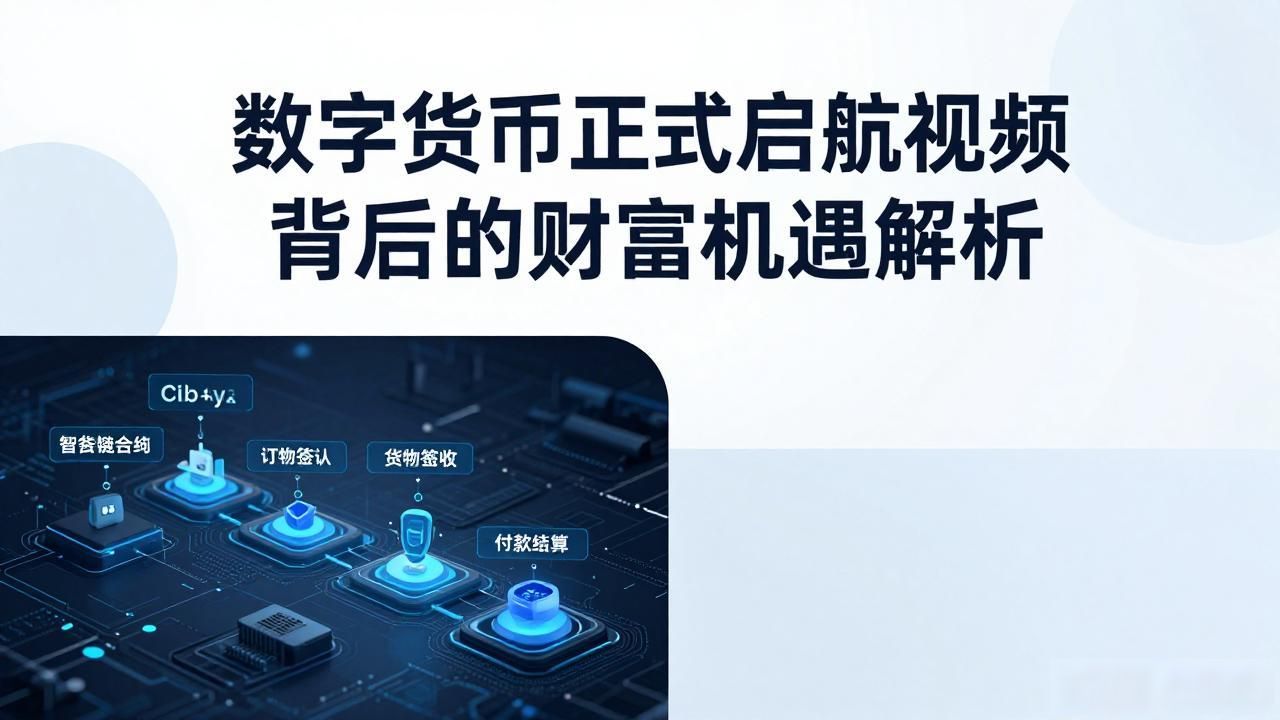 智能合约供应链金融应用_央行数字货币实时清算_数字货币正式启航视频