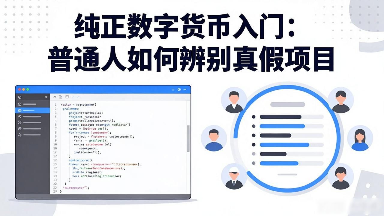 纯正数字货币入门：普通人如何辨别真假项目