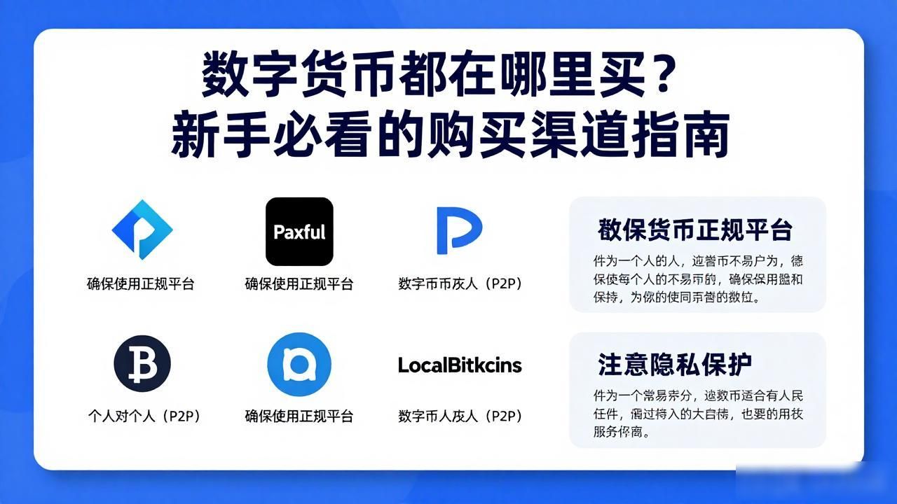数字货币都在哪里买？新手必看的购买渠道指南