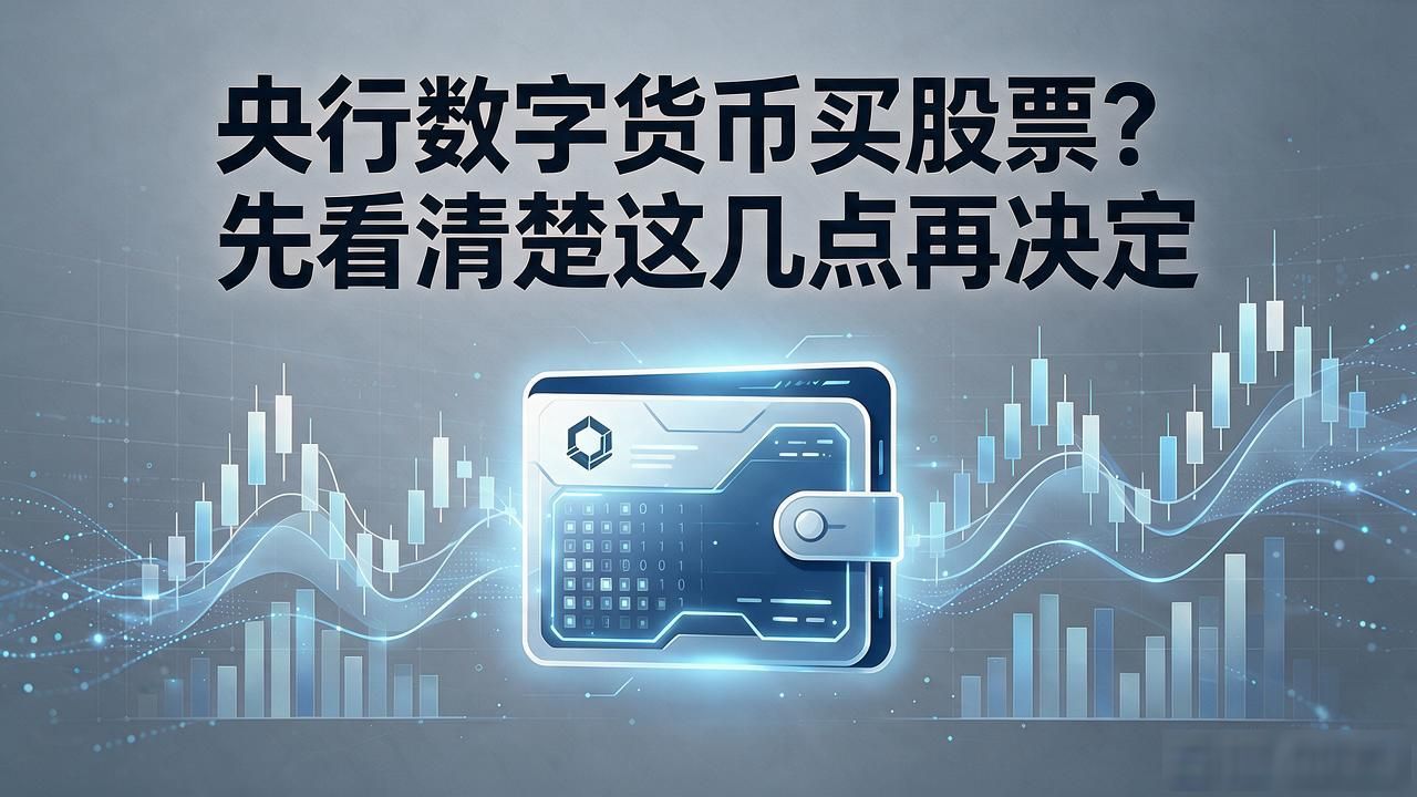 央行数字货币买股票？先看清楚这几点再决定