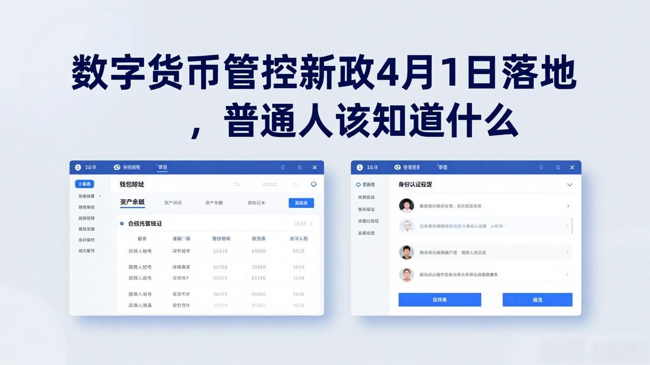 数字货币管控新政4月1日落地，普通人该知道什么