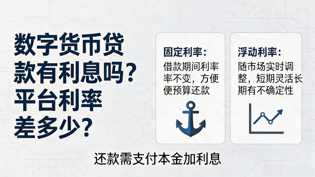 数字货币贷款有利息吗？平台利率差多少？
